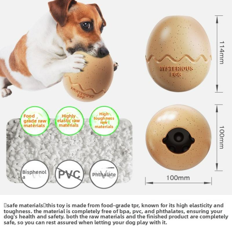 Interactive Dog Toy Dispenser Dinosaur Egg-Shaped Design Perfect for Slow Toys Release Anxiety French Bulldog Labrador Chew Toy