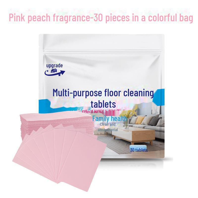 Multi-Effect Floor Cleaning Tablets: Disposable, Fragrant Cleaner for Mopping, Polishing, and Brightening Wood and Tile Floors
