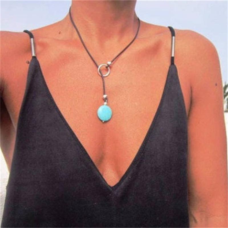 Hollow Y-shaped Fashionable Beach Collarbone Necklace