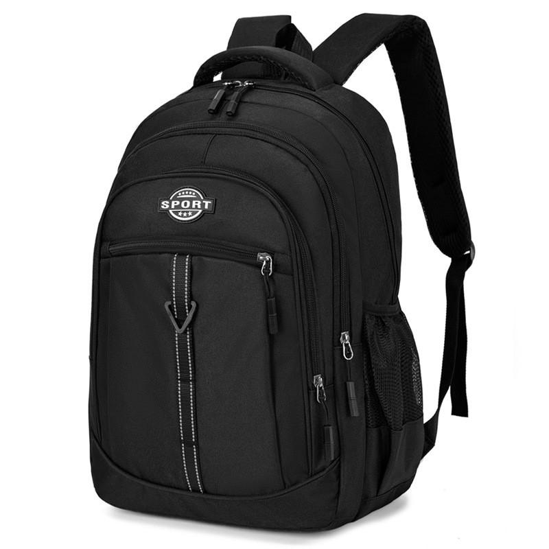 Durable Oxford Fabric Travel Pack For Students Casual Travel Large Capacity With Ventilated Design чёрный