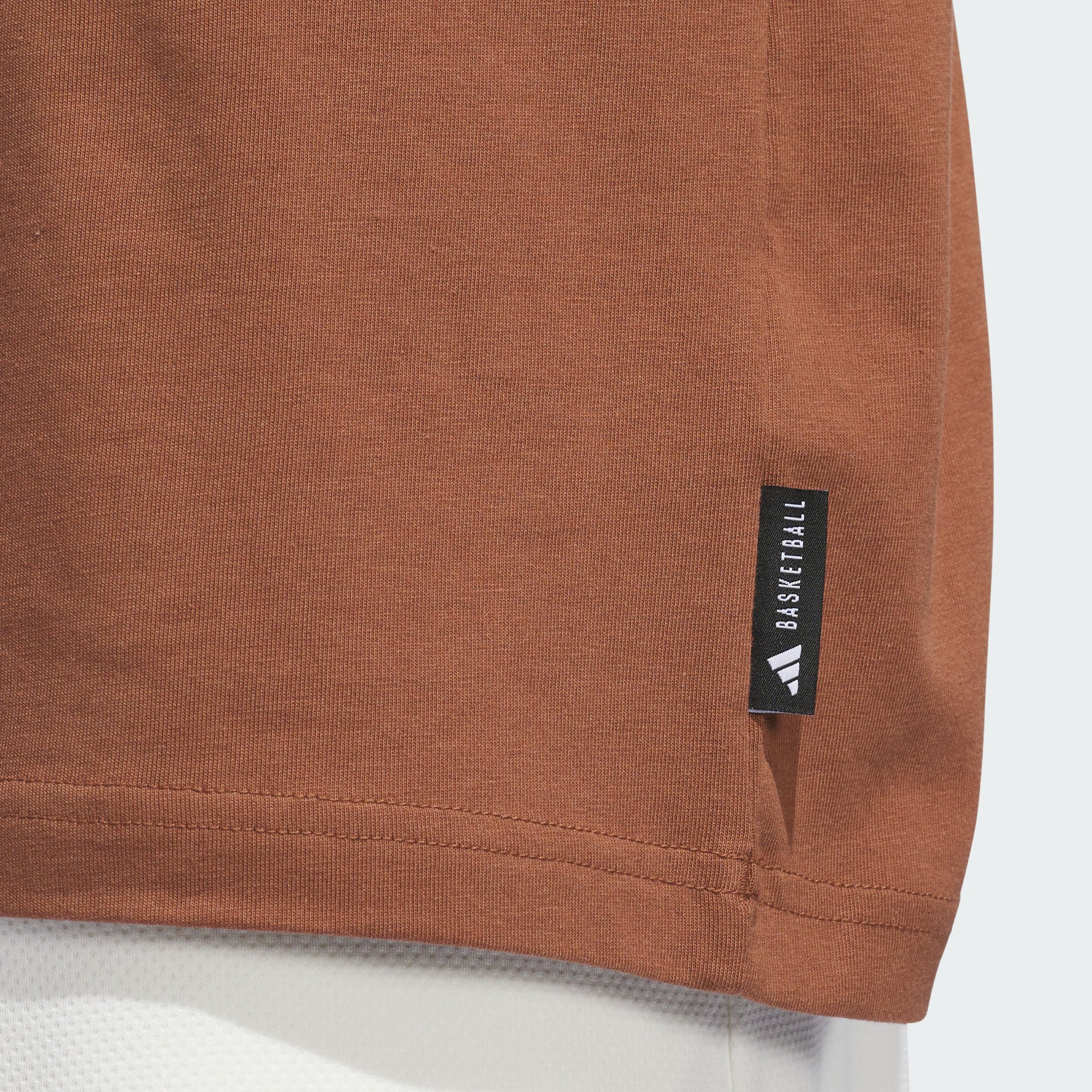 

Adidas Спортивная футболка с круглым вырезом и принтом алфавита, мужские топы, коричневые JE3757 L