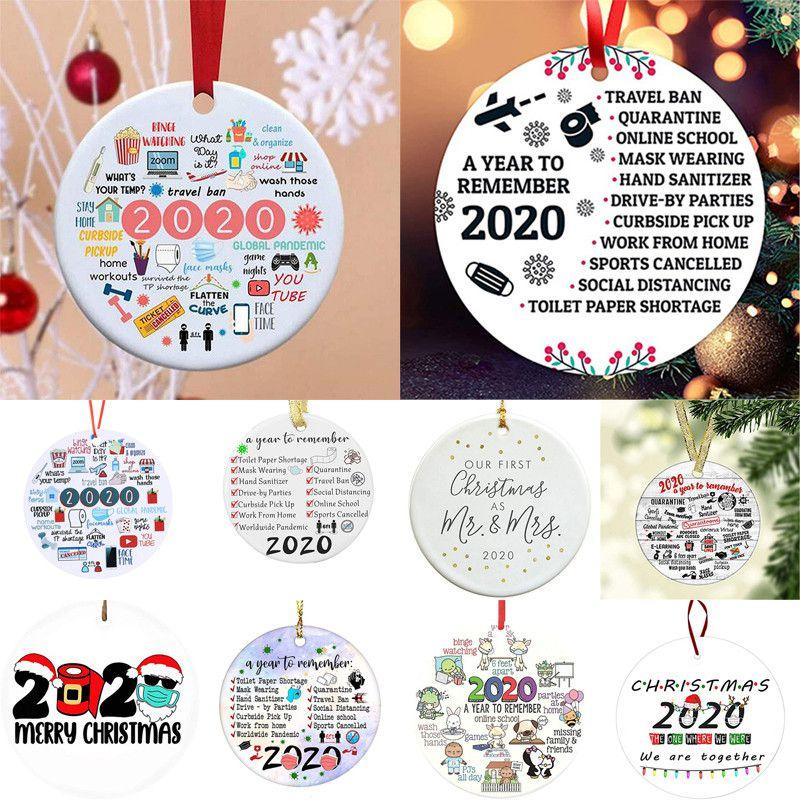 2020 A Year To Remember Christmas Pandemic Ornament Acrylic Circular Keepsake