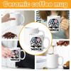 This Hidden Message Coffee Mug  Creative New Ceramic Kitchen Fun Black Coffee Cup