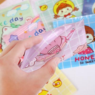 50Pcs Transparente OPP Auto Selante Bolsa Bonito Desenho Animado Biscoitos Assando Embalagem Sacos Universal Plástico