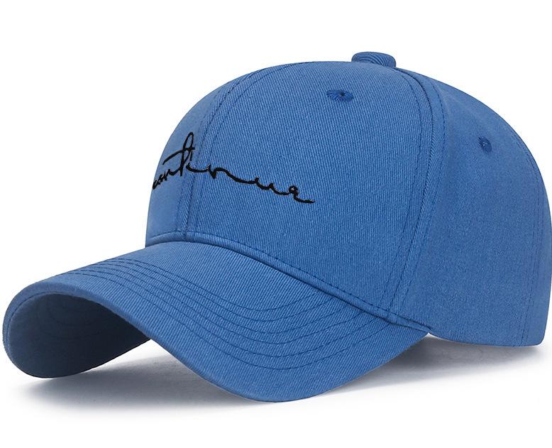 Frühling Sommer Jugend Studenten Baseballkappe Bestickt Dünne Linie Damen Kappe Paar Kappe