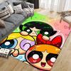 Powerpuff Girls Art Area Rug, Powerpuff Girls Fan Living Room Carpet, Perfect Gift.chl