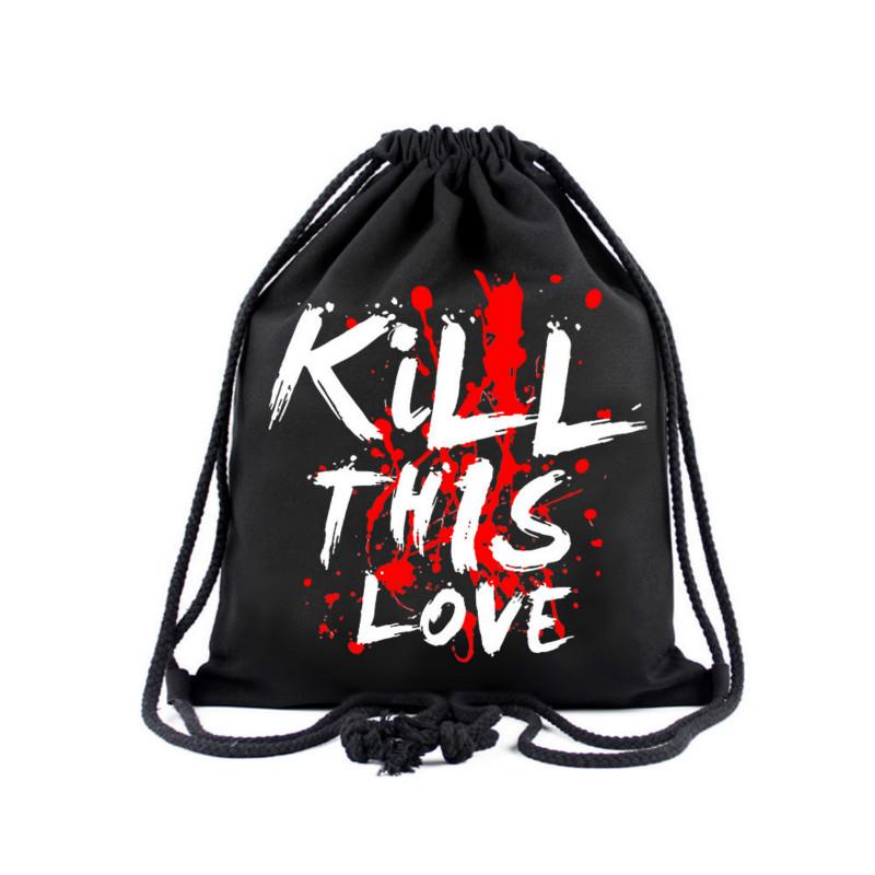 blackpink drawstring bag