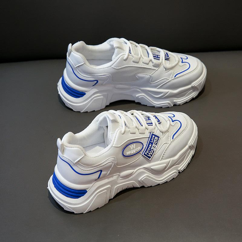 

Платформа папины кроссовки женские осень сетка 2025 новые весна и осень нескользящие повседневные универсальные легкие и удобные спортивные туфли тренд 40 синий