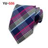 3.15" Fashion Striped PaisleyTies Mens Plaid Flower Necktie for Wedding