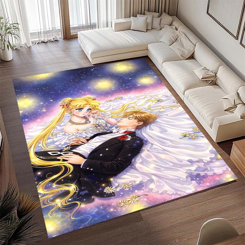 Diese beliebte Spielmatte im Anime-Design mit Pretty Guardian Sailor Moon besteht aus bequemem, weichem, dickem und rutschfestem Flan