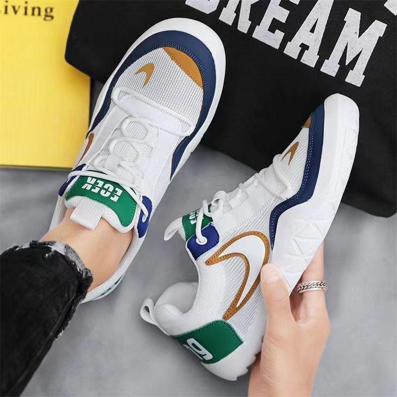 

Мужская обувь 2025 новая летняя сетчатая повседневная спортивная обувь для бега на мягкой подошве молодежная белая обувь Форрест Гамп 44