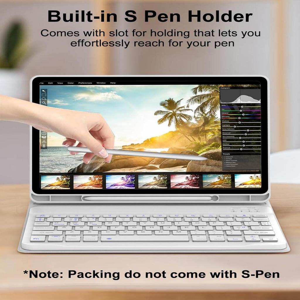 Samsung Galaxy TabS11 14,6" Schutzhülle mit externer Bluetooth-Tastatur