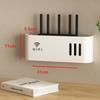 Wall Mounted Wireless WIFI Router Shelf ABS Plastic Storage Box Router Rack Cable Power Bracket Organizer Box for Living Room