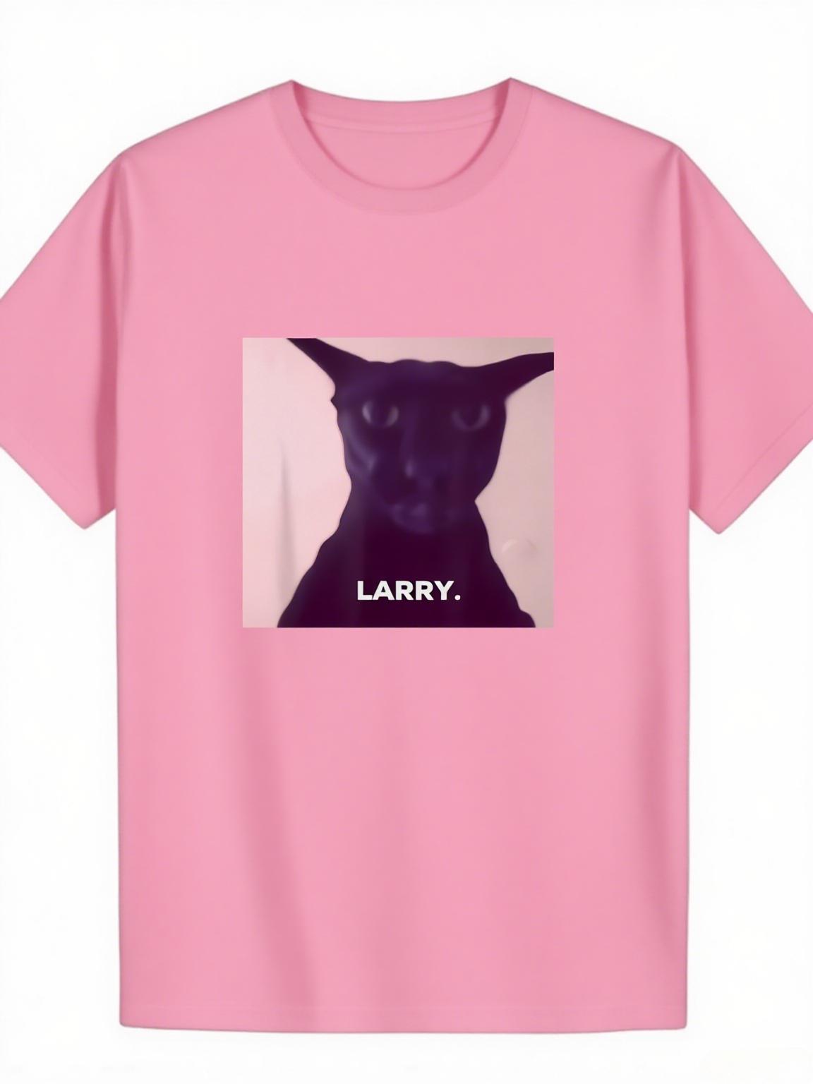 

Cat Graphic Printing Summer, Autumn and Winter Pure Cotton Casual and Comfortable Men s and Women s T-shirts Short Sleeves Loose 4XL