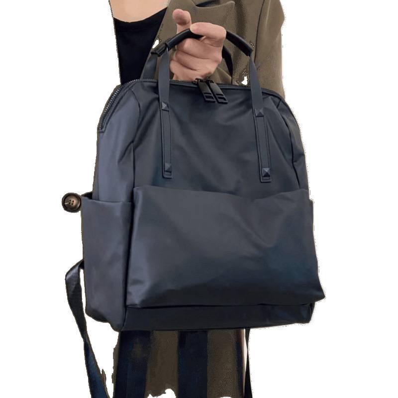 Trendiger wasserdichter Nylon-Rucksack: Vielseitige, leichte Reise- und Schultasche für Damen