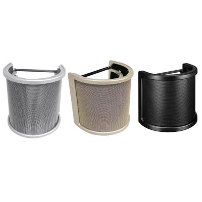 Mikrofon-Popfilter, Kondensatormikrofon, PC-Studioaufnahme, Metall-Windschutzscheibe für Mikrofon-Popfilter-Ersatz