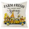 Pillow Farm Sunflower Pillow Cover Happy Summer Thanksgiving Car Waist Support Cushion Home Pillow Cover