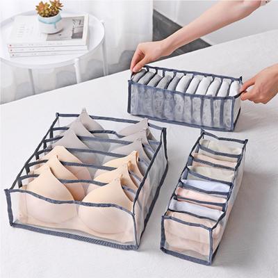 1/3/6pcs-Underwear Drawer Organizer Storage Box Foldable Closet Organizers Drawer Divider Storage Boxes For Underpants Socks Bra