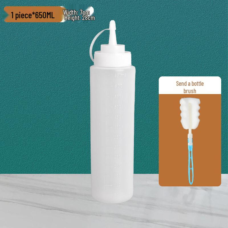 ZISIZ Food Grade Silicone Squeeze Bottle