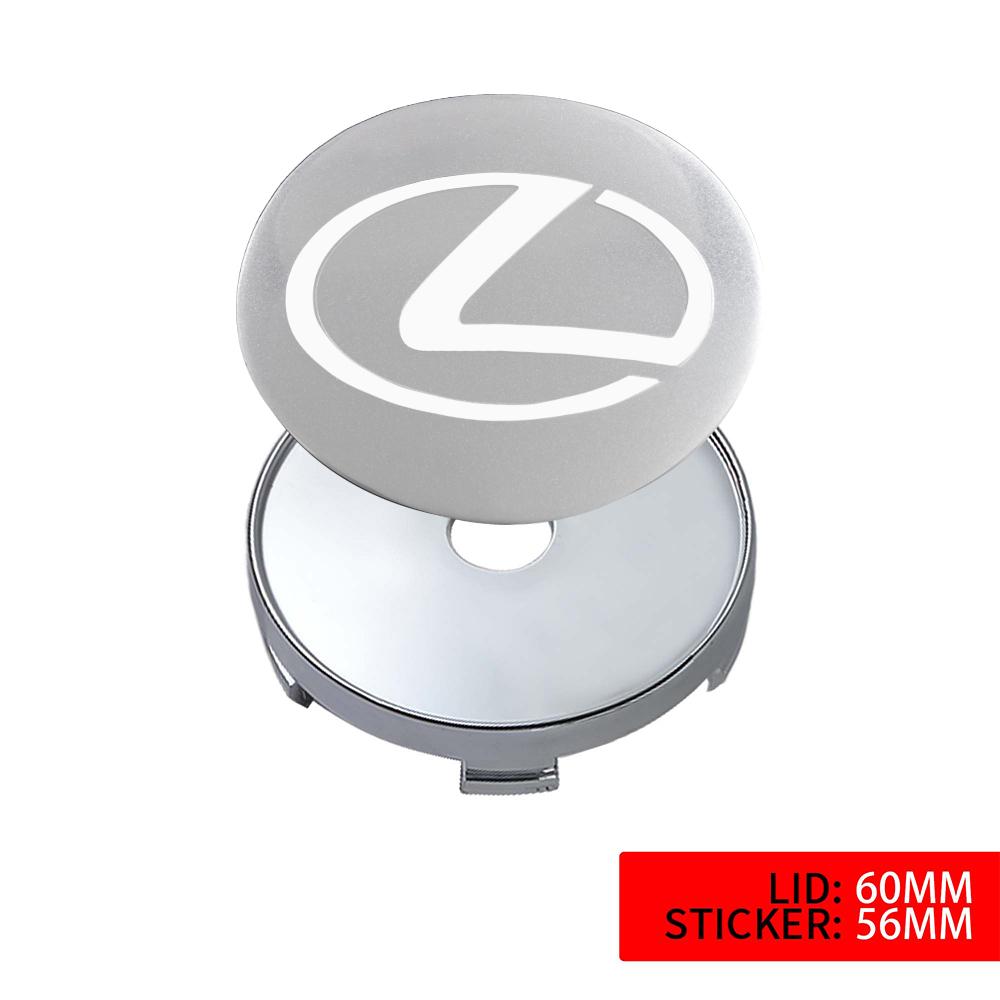 4Pcs Car Wheel Center Hub Caps Badge Decal Wheel Cover Sticker For Lexus EX300h RX450h Al20 CT200h IS300h ES300h NX RX GS IS LX