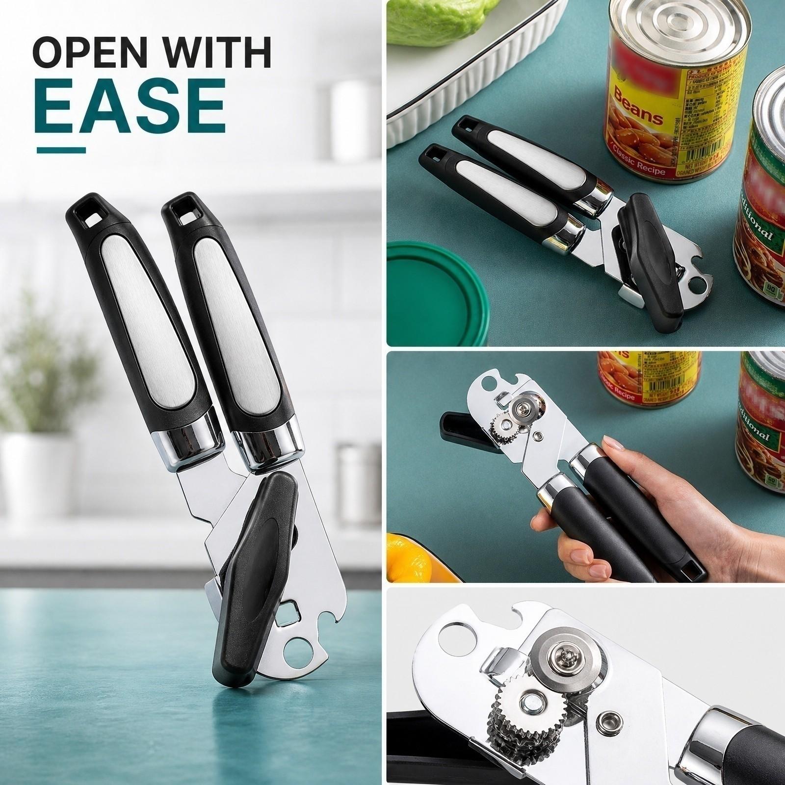 Stainless Manual Can Opener Multi-Function Kitchen Tool one size