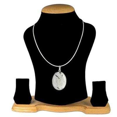 Reiki Healing Stone Pendant Natural Crystal Stone Pendant with Certificate Metal Chain for Crystal Healing Gemstone