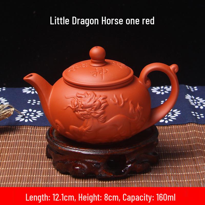 Purple Clay Zhu Ni Ceramic Kung Fu Teapot with Filter - Small Household Tea Maker Set