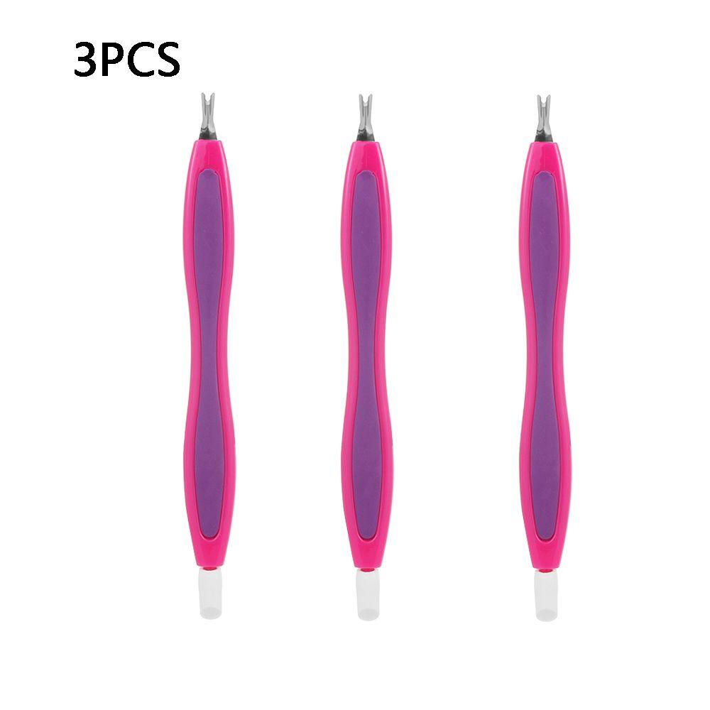 V-shaped Nail Tips Pusher Manicure Tool Cuticle Remover Dead Skin Trimmer Nail Art Fork Nipper