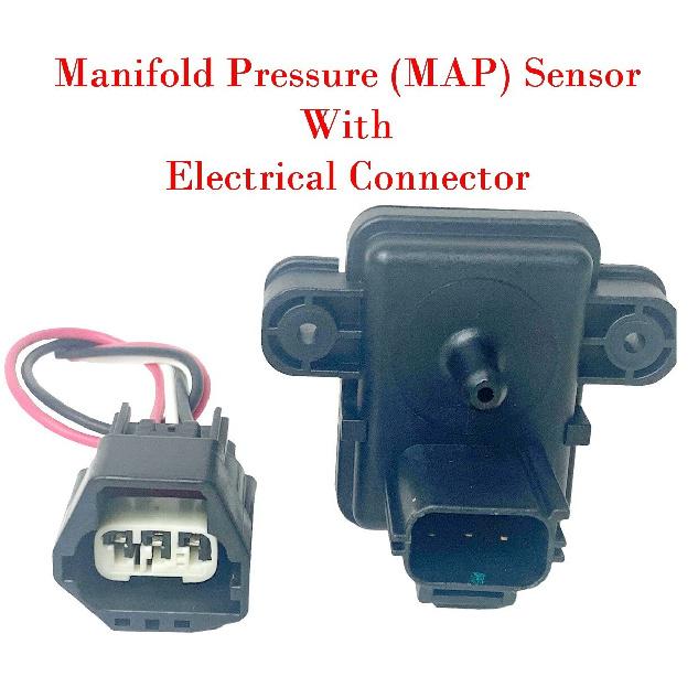 Manifold Pressure MAP Sensor W/Connector Fits :Ford 1998 2003 Diesel V8/7.3L