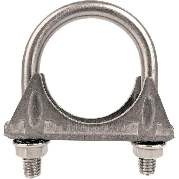 2 Inch Clamps Heavy Duty 2" Stainless Steel U Bolt Muffer Exhaust Clamp Hanger For Pipes (51Mm)