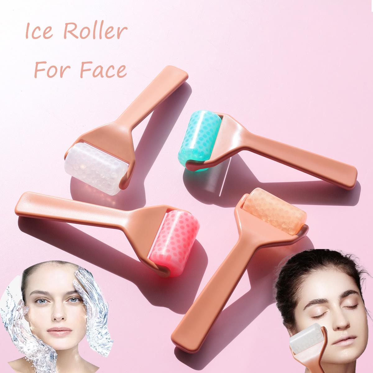 

Translucent Gel Ice Roller - Facial Massage & Beauty Tool зелений/помаранчевий