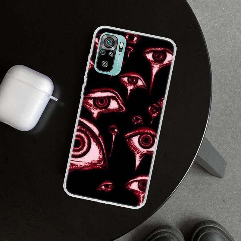 Scary Face Eyes Phone Case Cover for Xiaomi Redmi Note 15 14 13 12 11 Pro Plus 14S 12S 11S 11T 11E 10S 10 Customized Fundas Redm