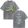 Korn Europe Tour  Vintage Washed T Shirt Fan Gifts Metal Gothic Rock Band Tshirts Mens Clothing Casual Short Sleeve Tshirt