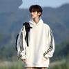 Hooded Sweater Men's and Women's Same Spring and Autumn Three Bars Loose Large Size Men's Jacket