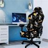 Halloween Gaming Chair Cover Pumpkin Ghost Print Office Chair Cover Set Suitable for Home Gaming Chairs Halloween Decoration