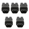 5 Pezzi Adattatore di Alimentazione IEC320 da C8 a C15 2500W Ignifugo Convertitore Presa di Alimentazione IEC320 250V