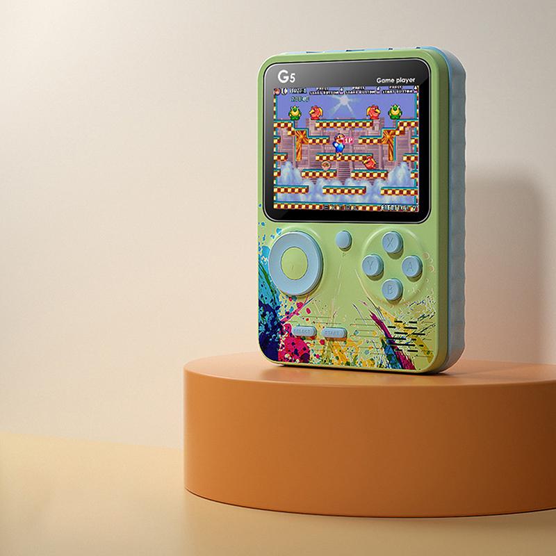 

Ретро портативная игровая консоль G5 с 500 классическими играми 3,0-дюймовый экран портативная перезаряжаемая игровая машина детский подарок as the picture