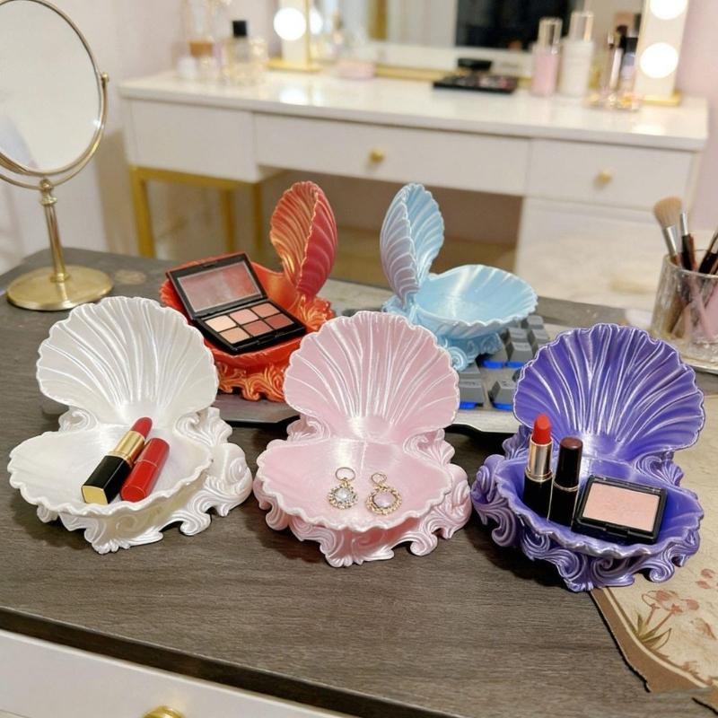 Artistic Waved Designs Jewelry Holder Bowl Decorative Storage Tray Ideal For Storing Makeup And Tiny Items