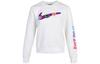 Sweatshirts Women's White Crew Neck Moderate Regular DC3941-100
