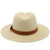 Elegant Panama Hat Oversized Straw Hat Breathable Sun Hat with Woven Chain for Men, Women, and Children