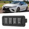 4 Gang Switch Panel Push Button for DRL LED Driving Recorder Fog Lamp 12‑24V Fit for Camry Yaris Highlander