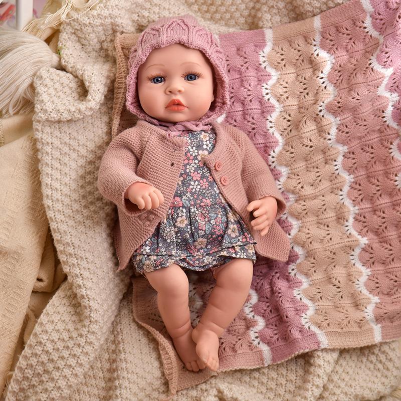 40CM Cloth Body Reborn Baby Doll For Girl Bebe Lifelike Reborn Doll Soft Baby Girl Doll No Hair High Quality Bebe Dolls