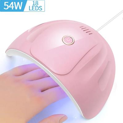Lâmpada Secadora de LED Manicure 54 W Secador de Unhas UV Cura Esmalte em Gel Com Temporizador Inteligente USB Luz Solar Ferramentas de Nail Art