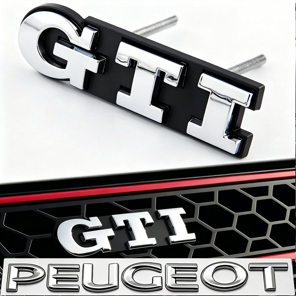 IMNOV1 3D Metal GTD Logo Emblem Badge Car Front Grill Decorative Accessories For VW Golf T‑Roc Tiguan Polo Passat T‑Cross Taigo ID.4