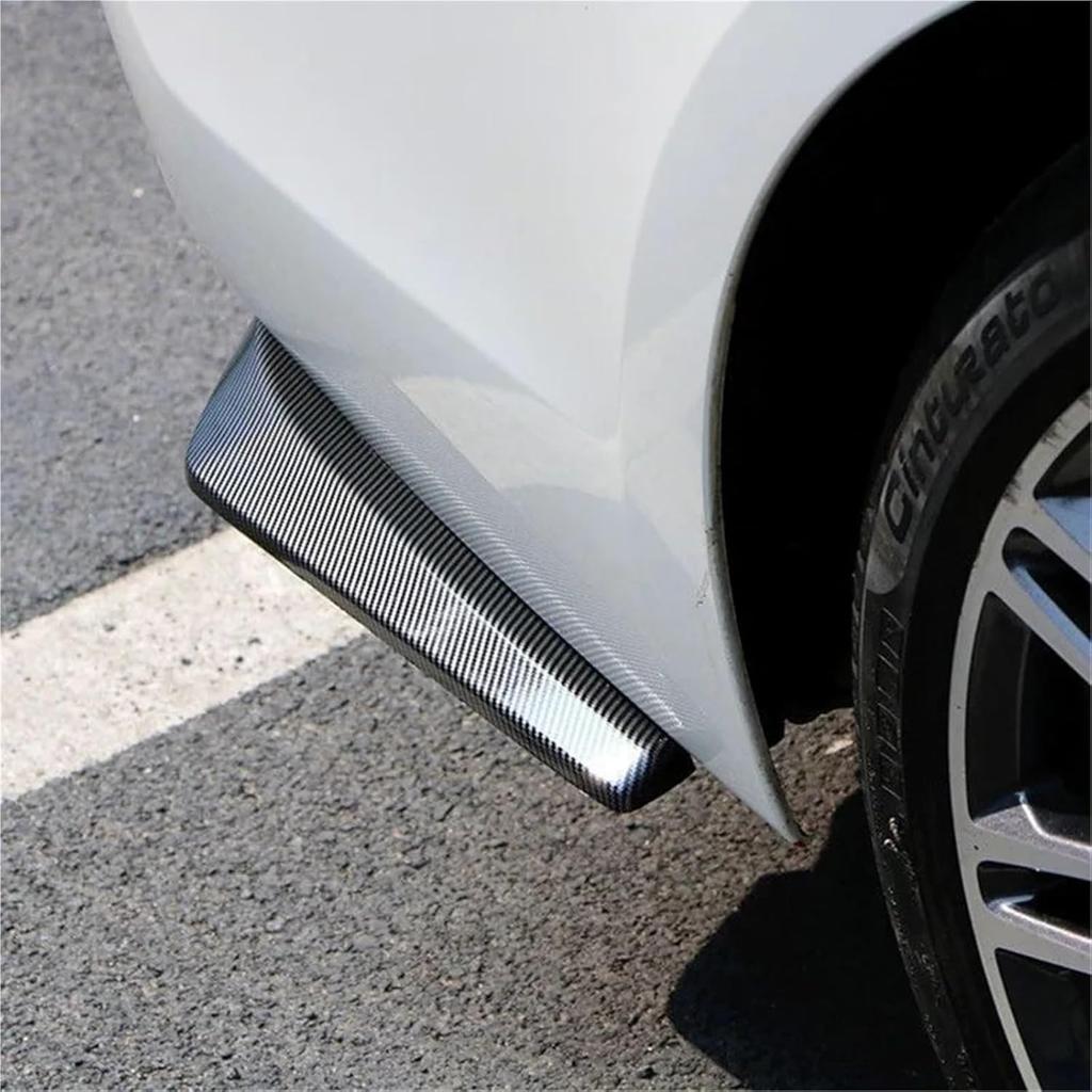 Side Skirt Protector Spoiler Covers Compatible with Chrysler 300 200 2005-2023 300C Car Rear Bumper Spoiler Lip Splitter Diffuser Body Kit(Black)
