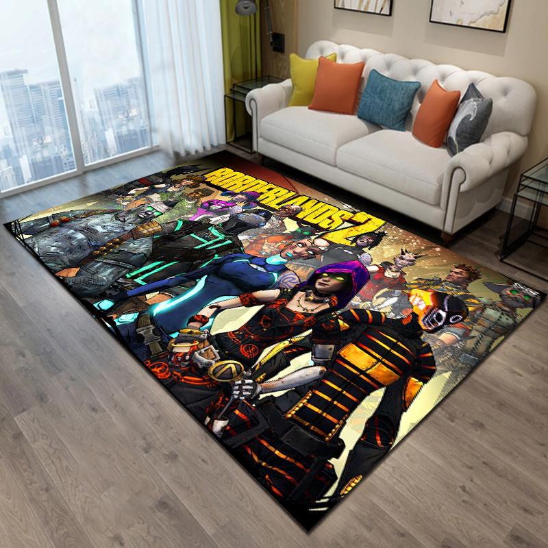 Borderlands-game Pattern Carpet Home Living Room Decoration Rug Bedroom Kitchen Bathroom Play Non-slip Floor Mat Hallway Balcony