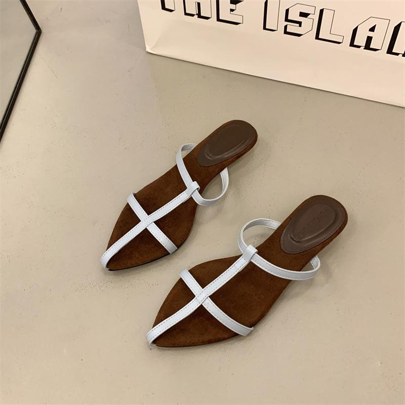 Fashion trendy slope heel cool slippers shoes women's shoes summer gold sandals high heels