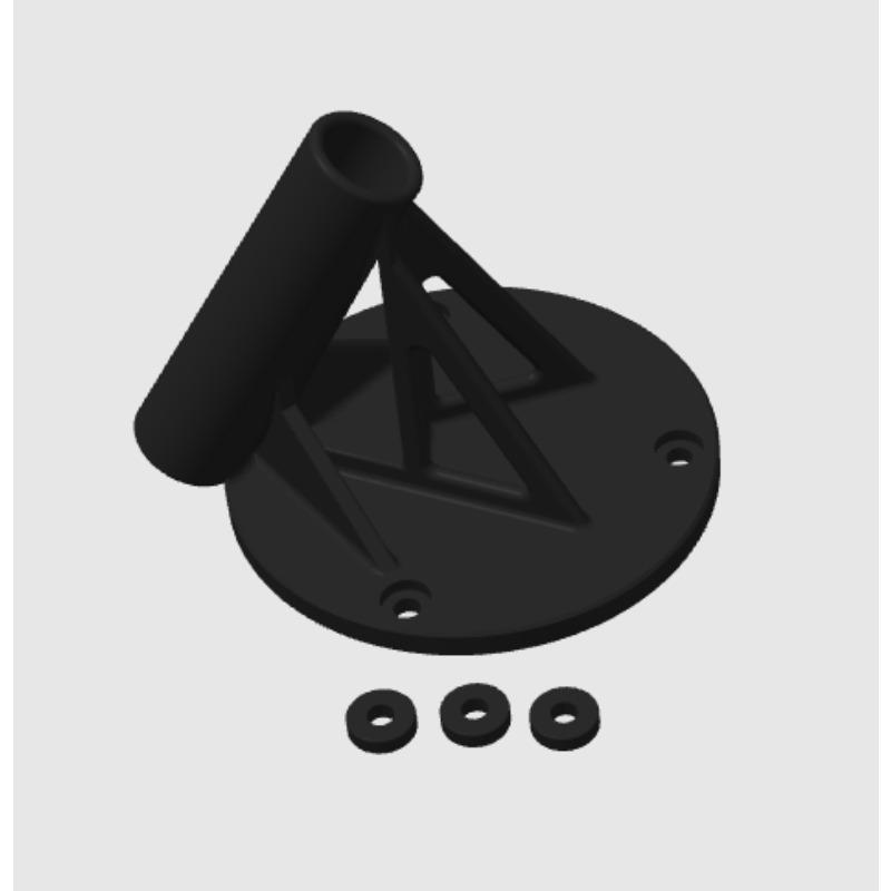 

360 Camera Rear Mount For 2018-2025 RXPX RXTX GTX FISH PRO WAKE PRO ABS Camera Rear Bracket 1pc