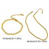 Oriental Charm Gold-plated Necklace Round Golden Hand Chain Fashion Bead Bracelet  Women