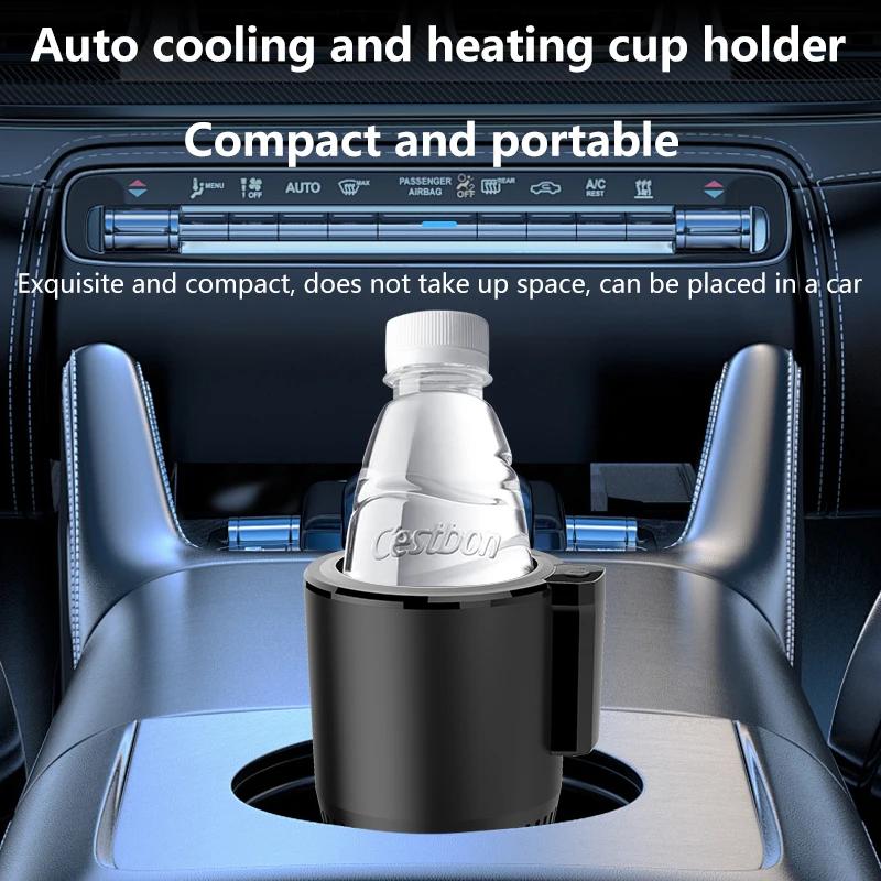 2 In 1 Car Warmer Cooling Cup 24V Smart Car Heating Cooling Cup Touch Screen with Temperature Display for Home Travel Summer